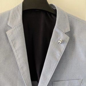 H&M Light Blue Blazer Suit Jacket Size 42R Mens